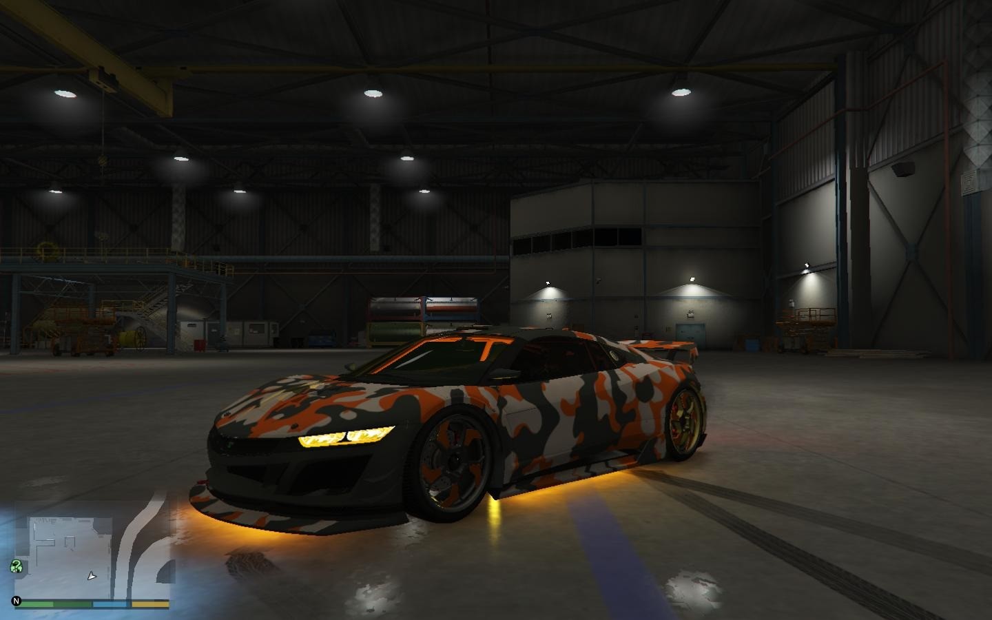 Orange Jester Camo Paint Job